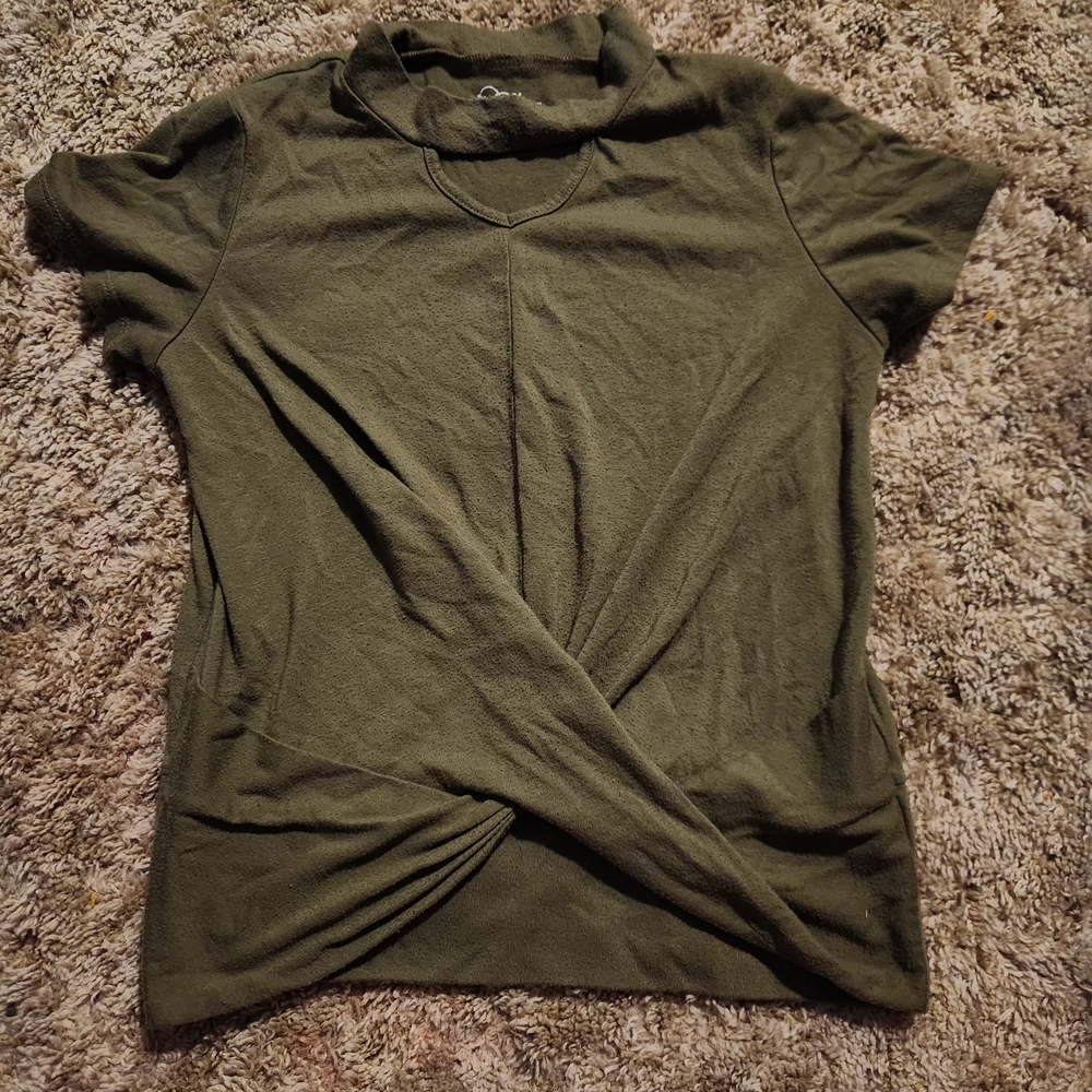Olive Green Women's Top